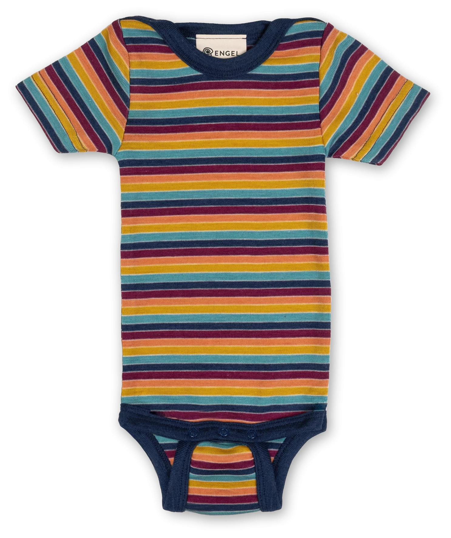 Baby Kurzarmbody aus Merinowolle & Seide, GOTS