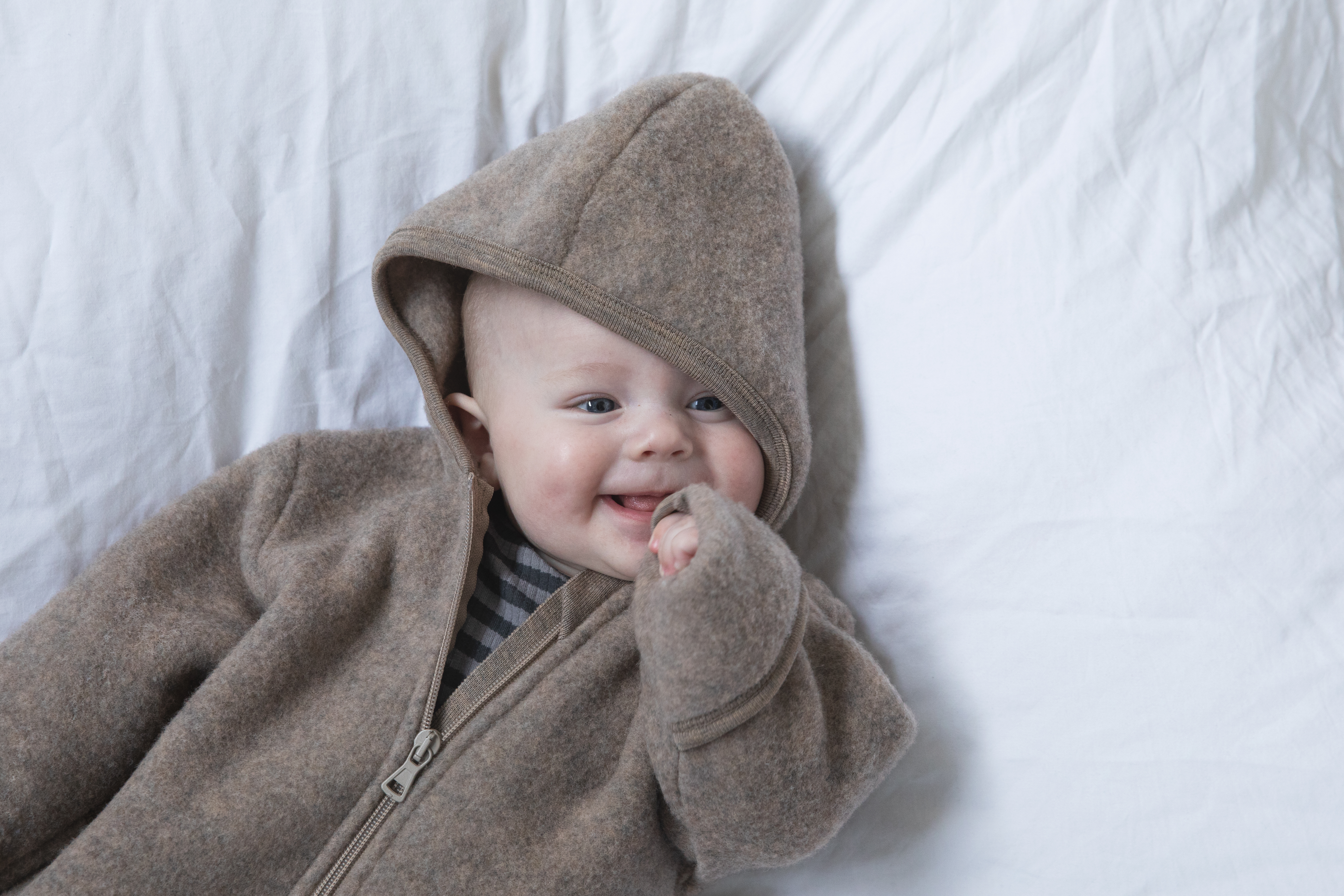 Wool fleece Zip Overall Baby, IVN Best