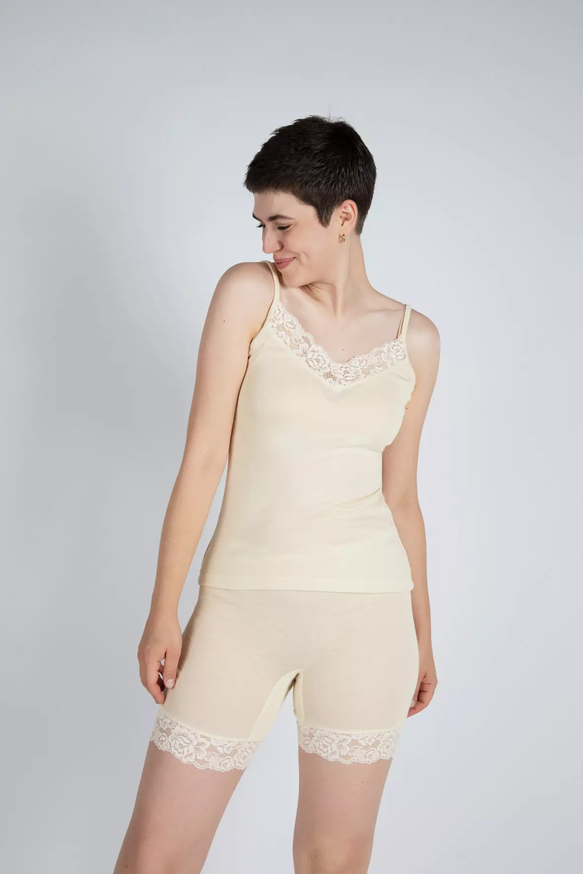 Trägertop mit Spitze Damen
