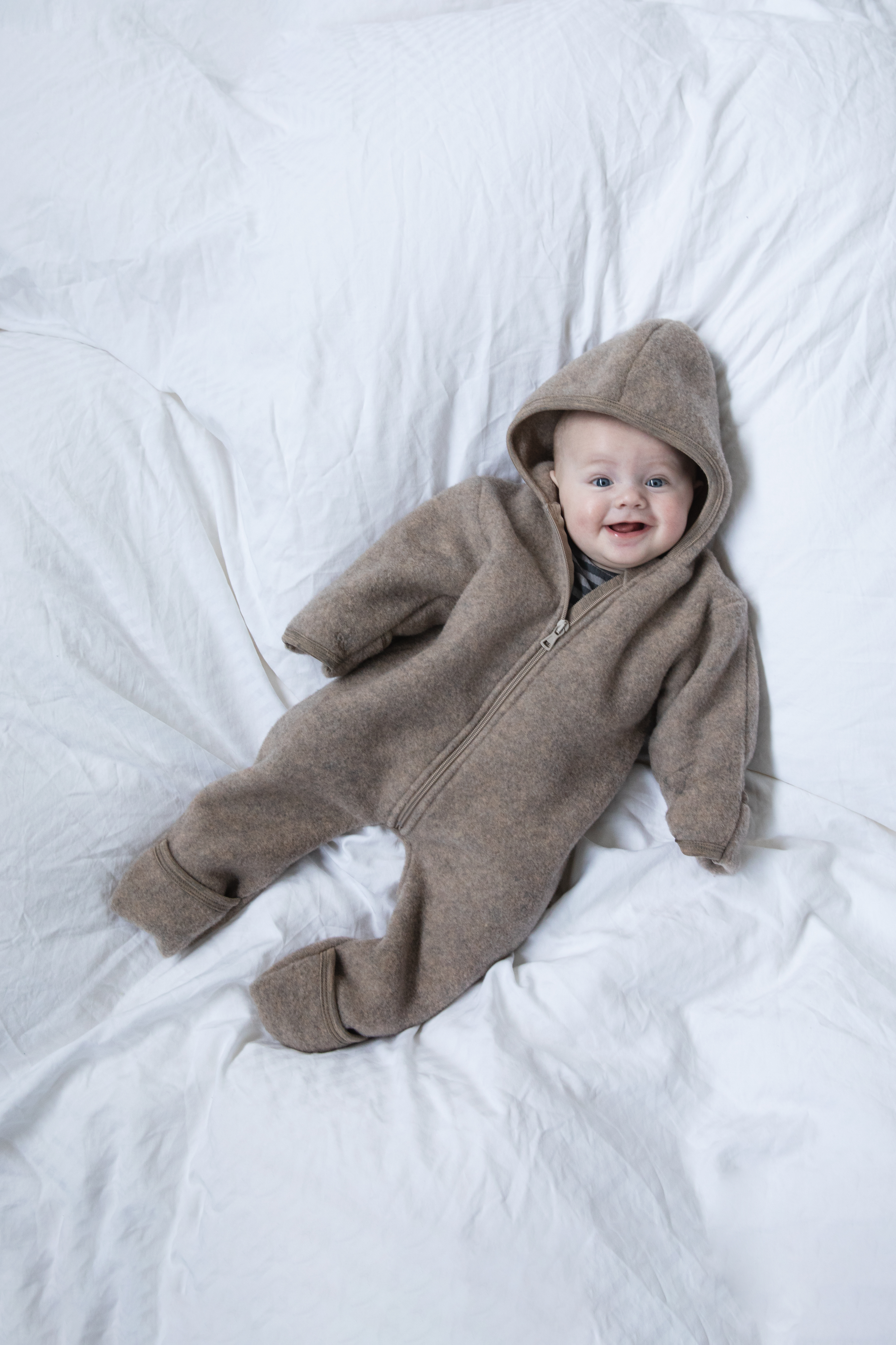 Wool fleece Zip Overall Baby, IVN Best