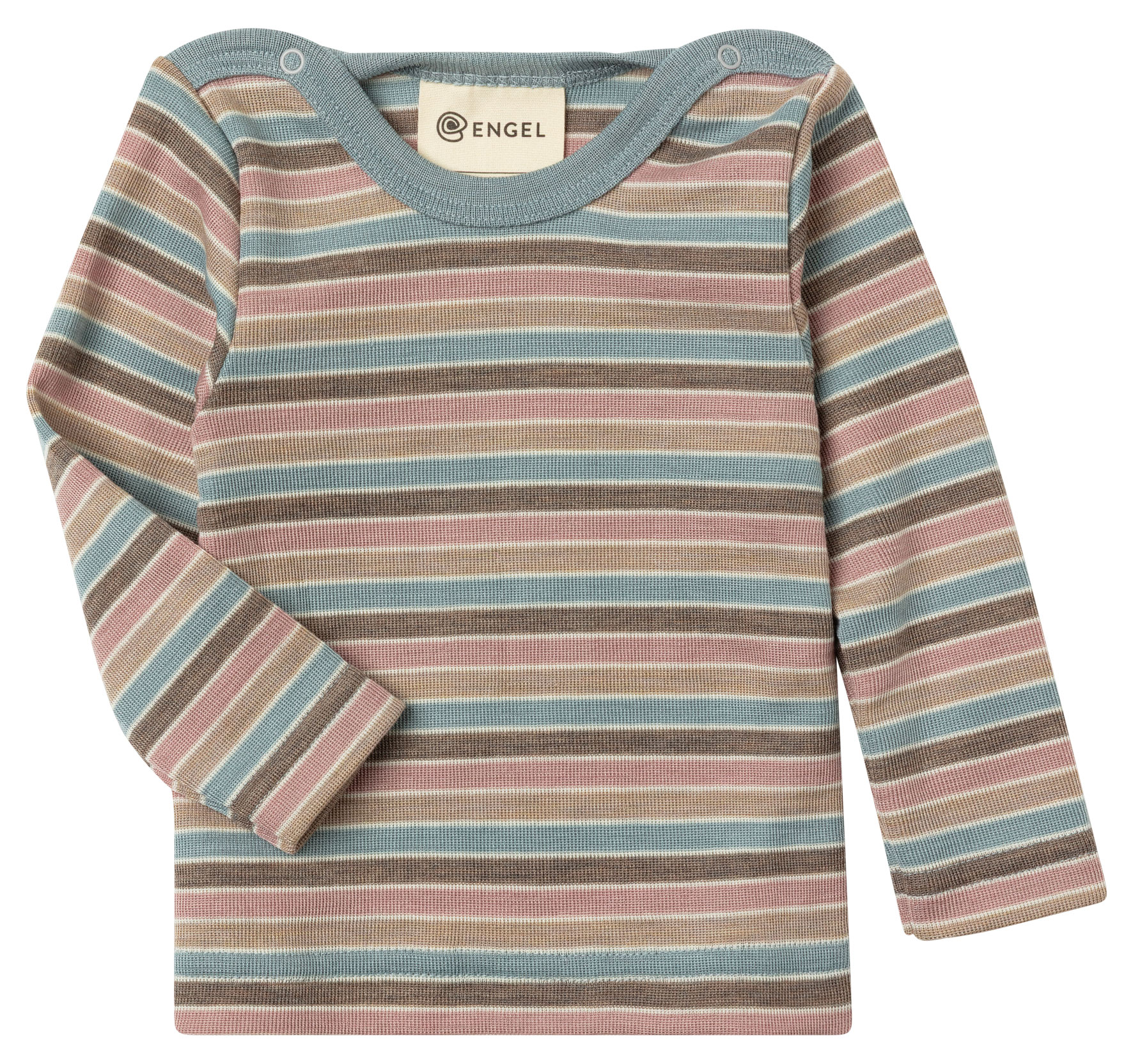 Baby merino wool & silk long sleeve shirt, GOTS