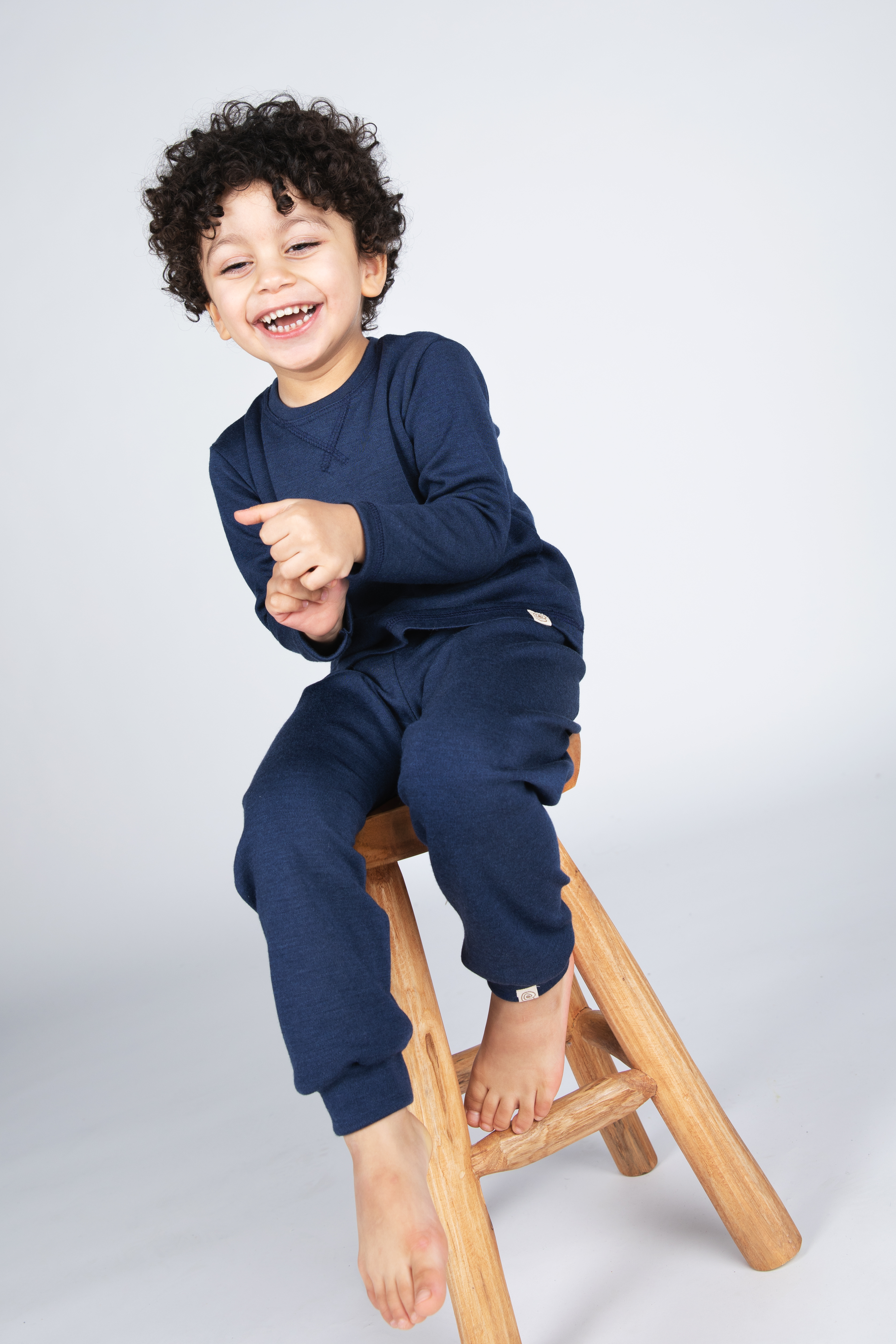 Jogginghose Kinder aus Merinowolle & Seide, GOTS