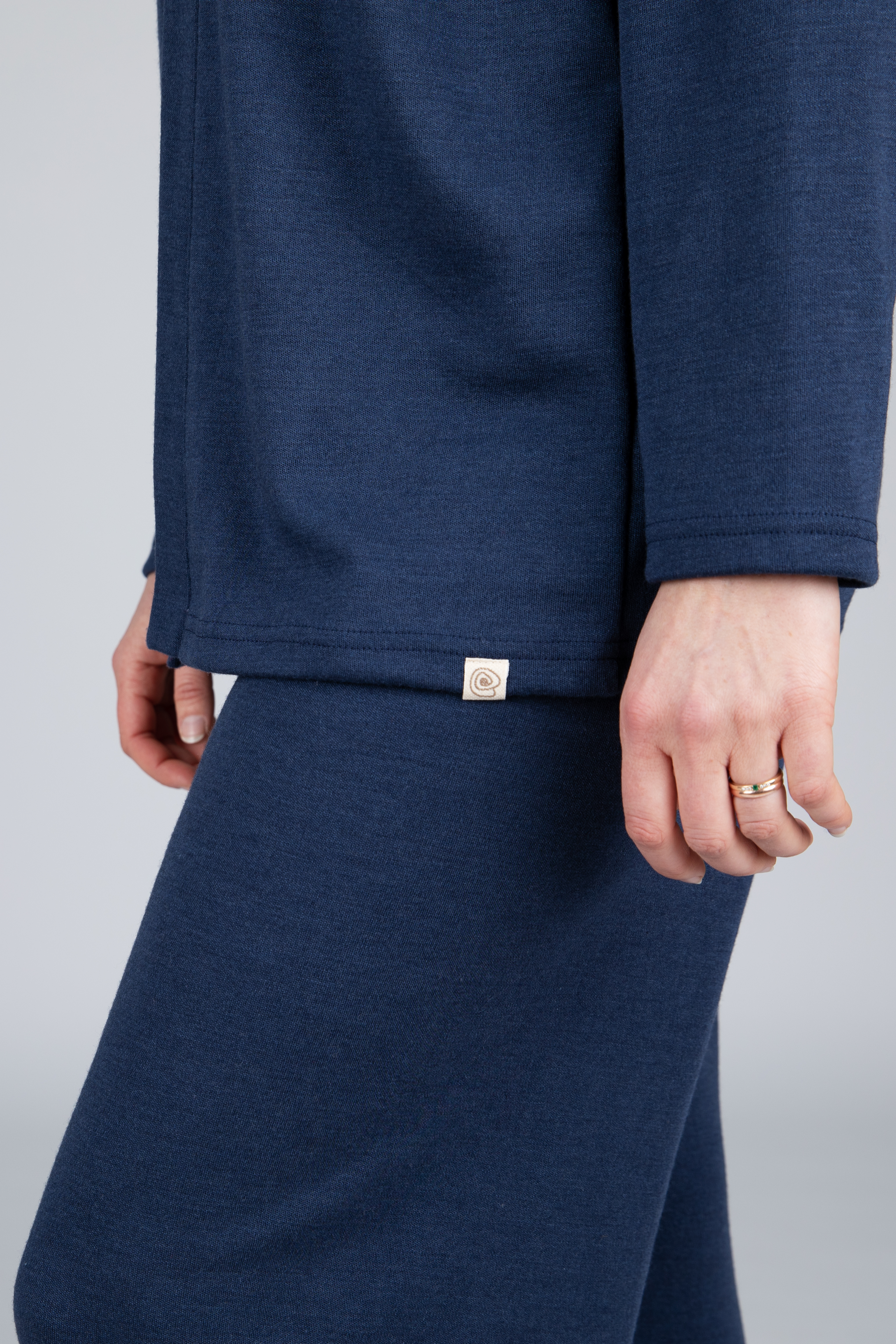Women's merino wool & silk cardigan, GOTS