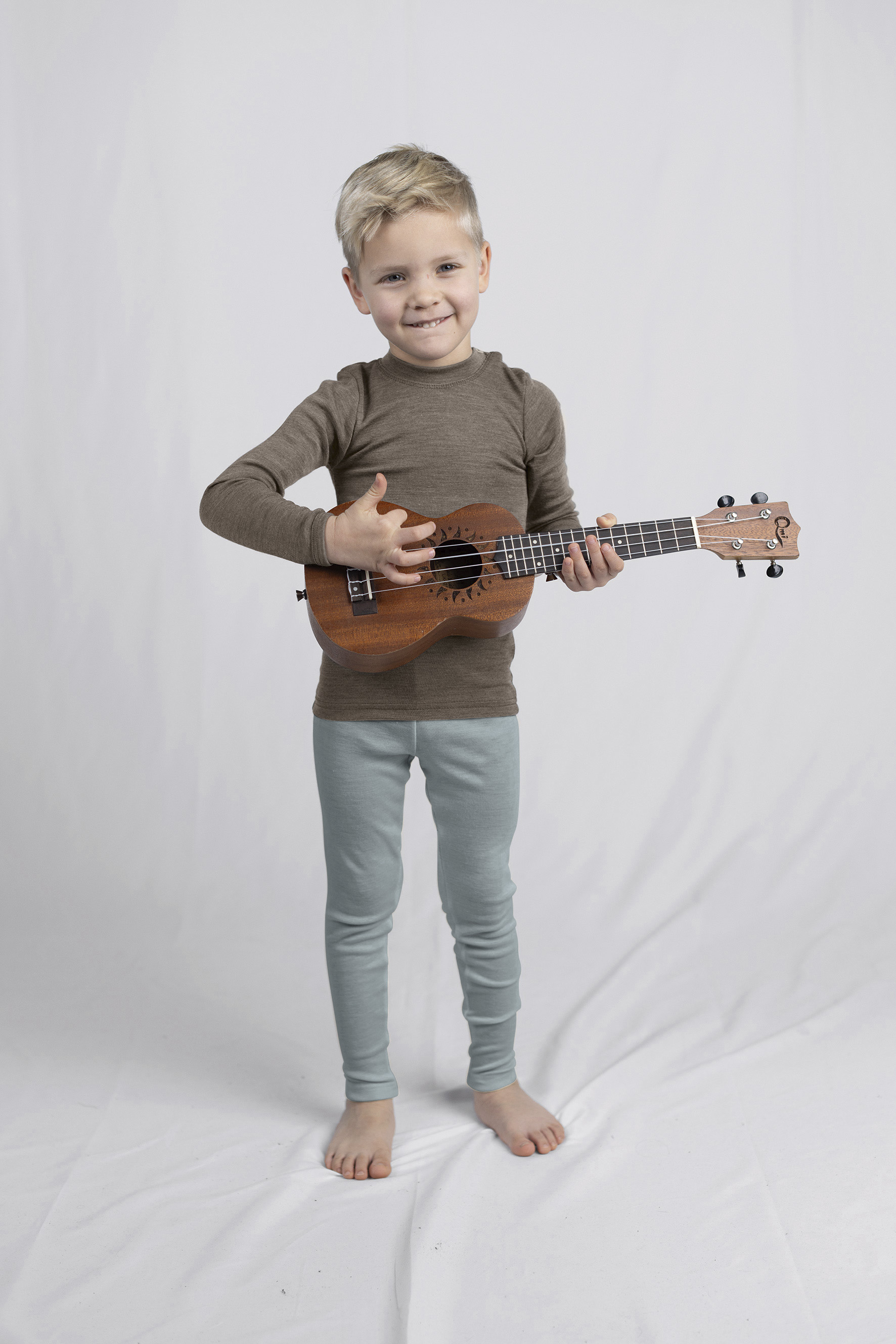 Kinder Leggings aus Merinowolle & Seide, GOTS