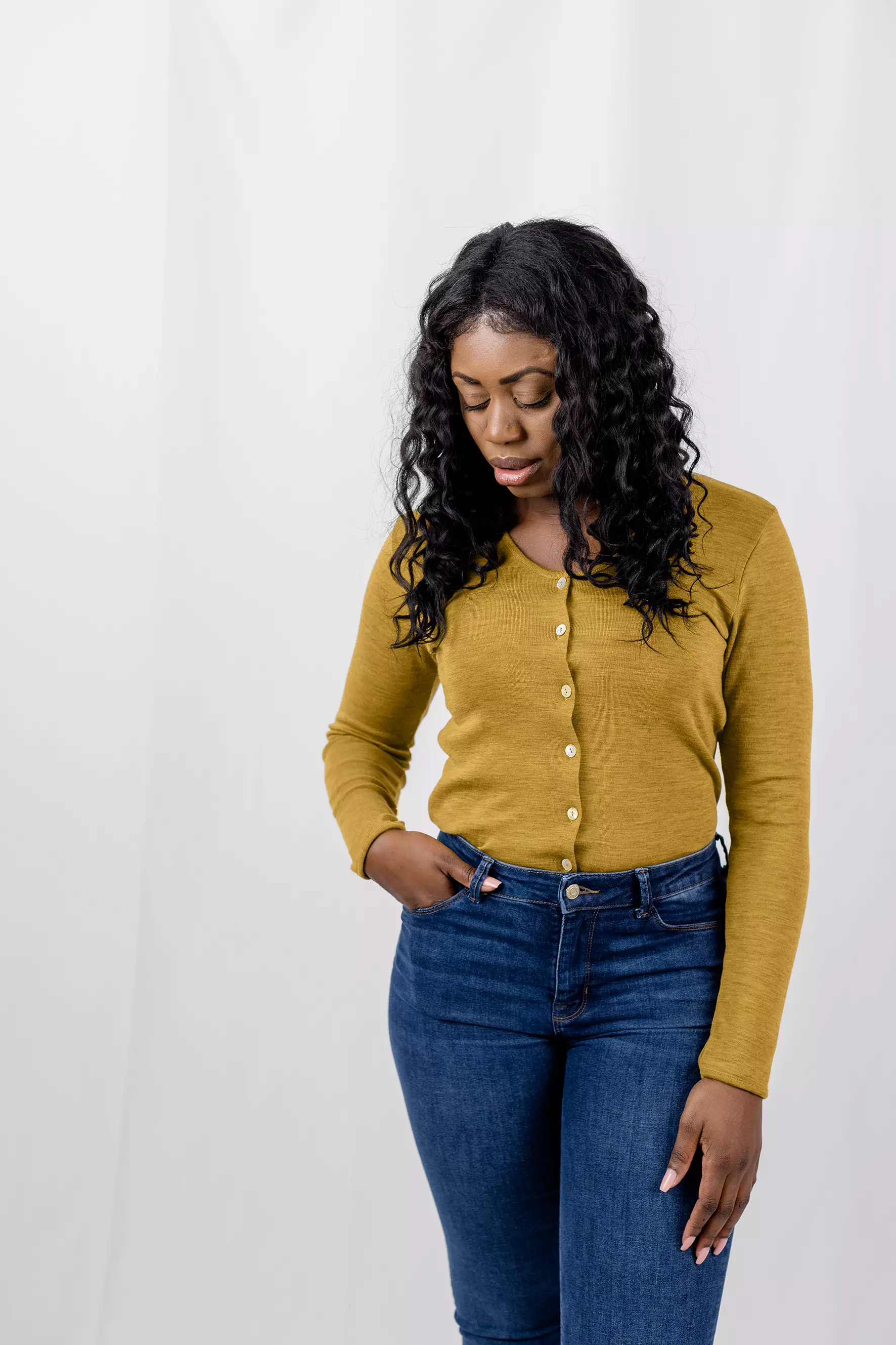 Cardigan Damen aus Merinowolle, IVN BEST
