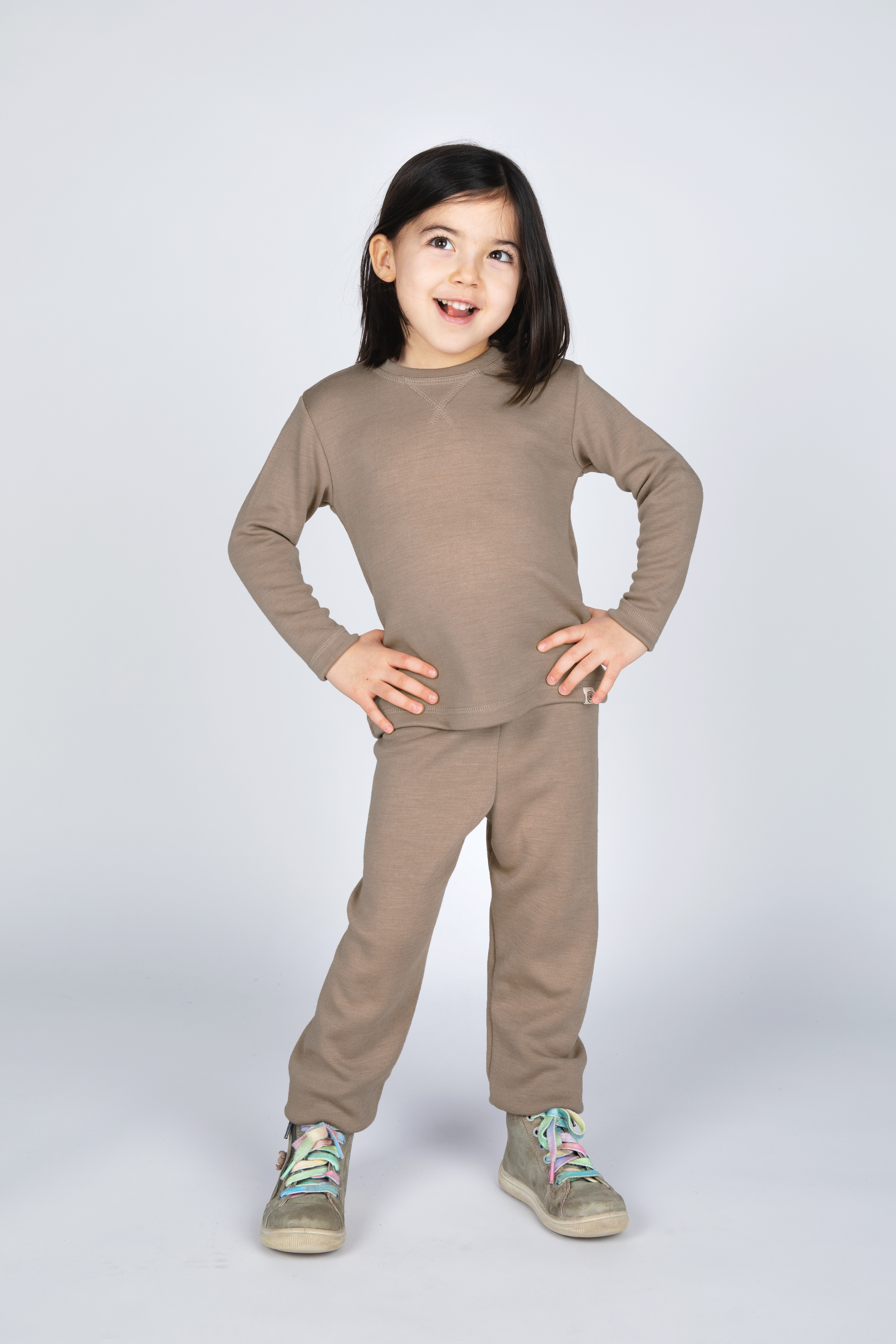 Kinder Sweatshirt aus Merinowolle & Seide, GOTS