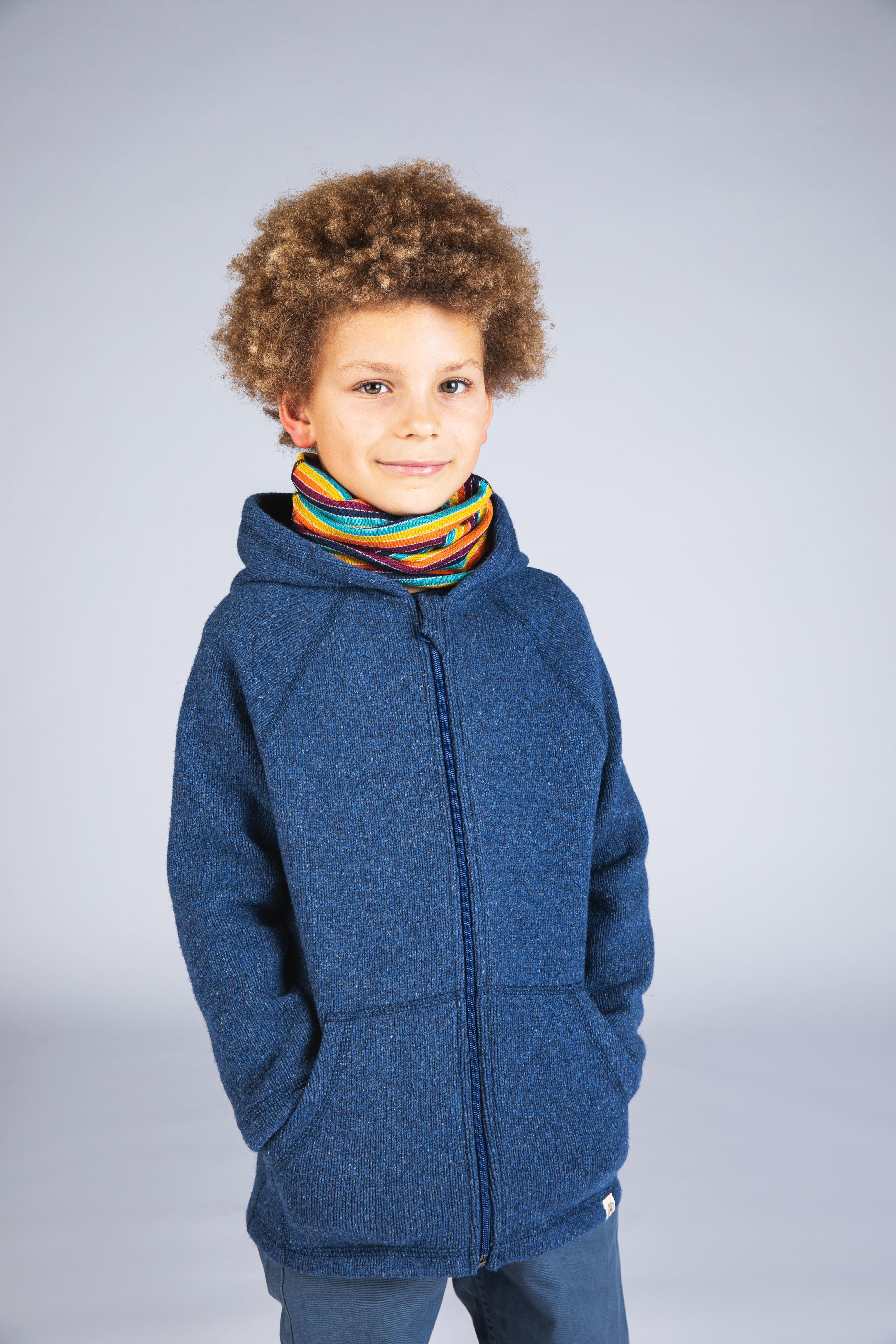 Schlauchschal Kinder aus Merinowolle & Seide, GOTS