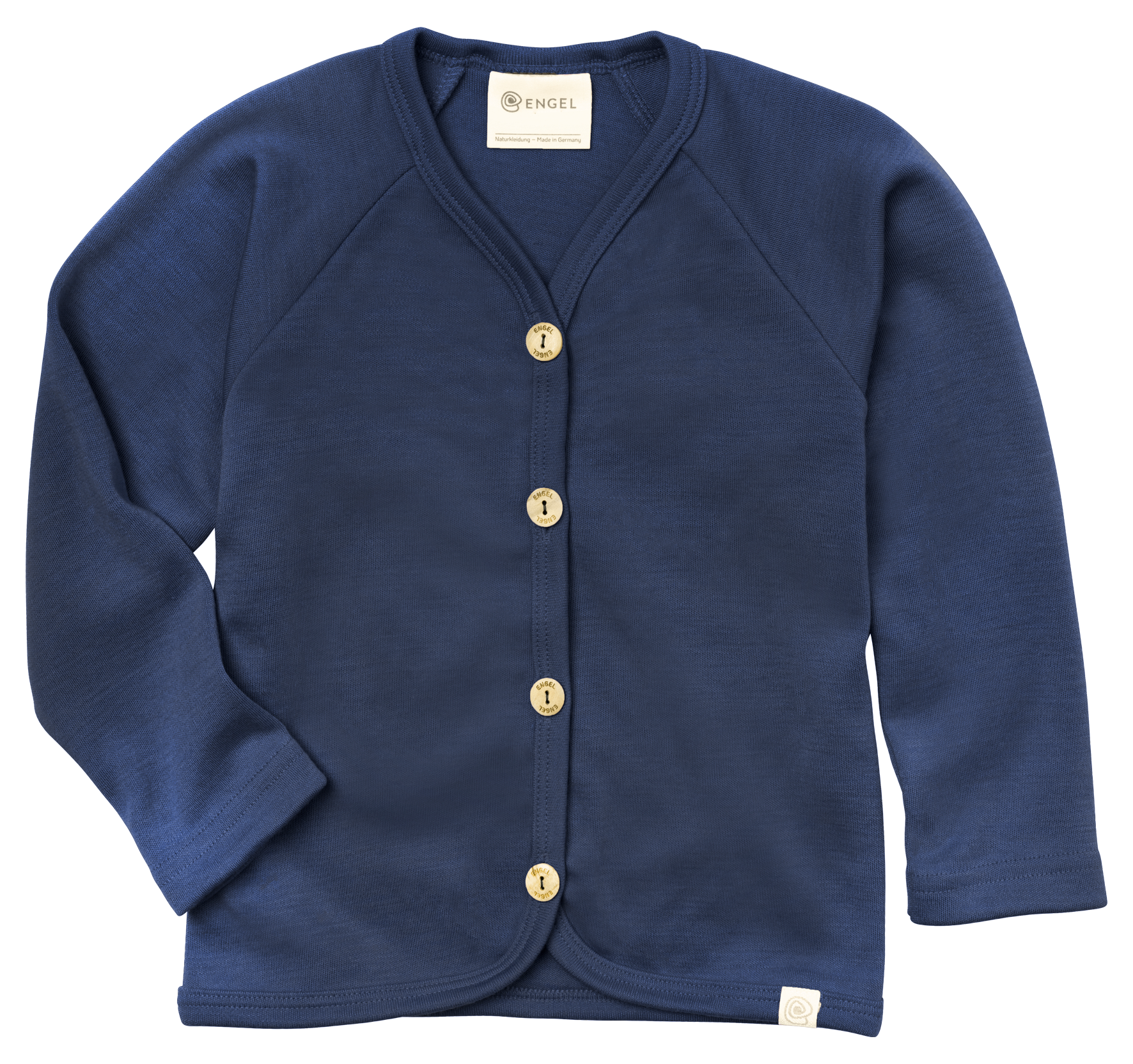Kids merino wool & silk cardigan, GOTS