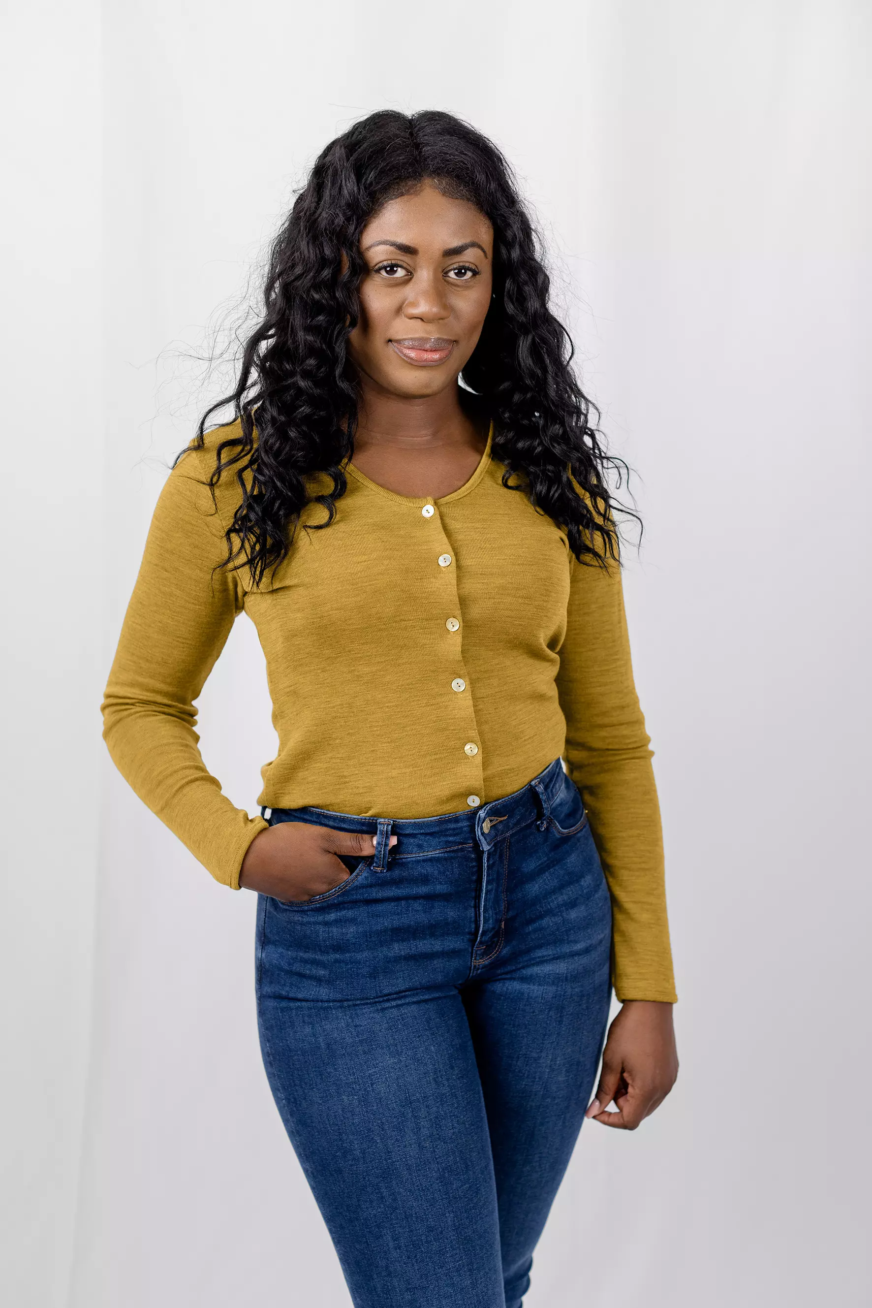Cardigan Damen aus Merinowolle, IVN BEST