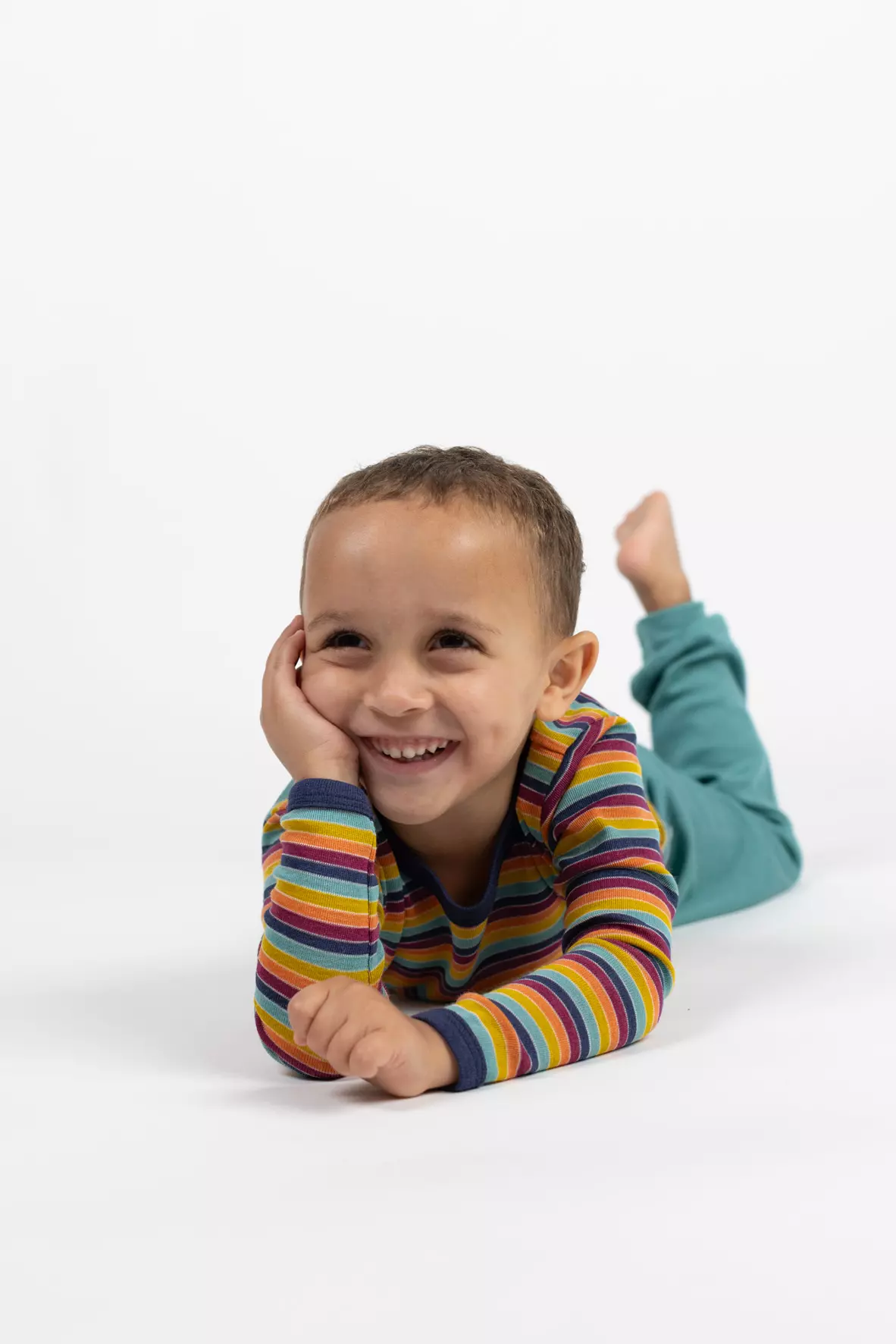 Langarmshirt Kinder aus Merinowolle & Seide, GOTS