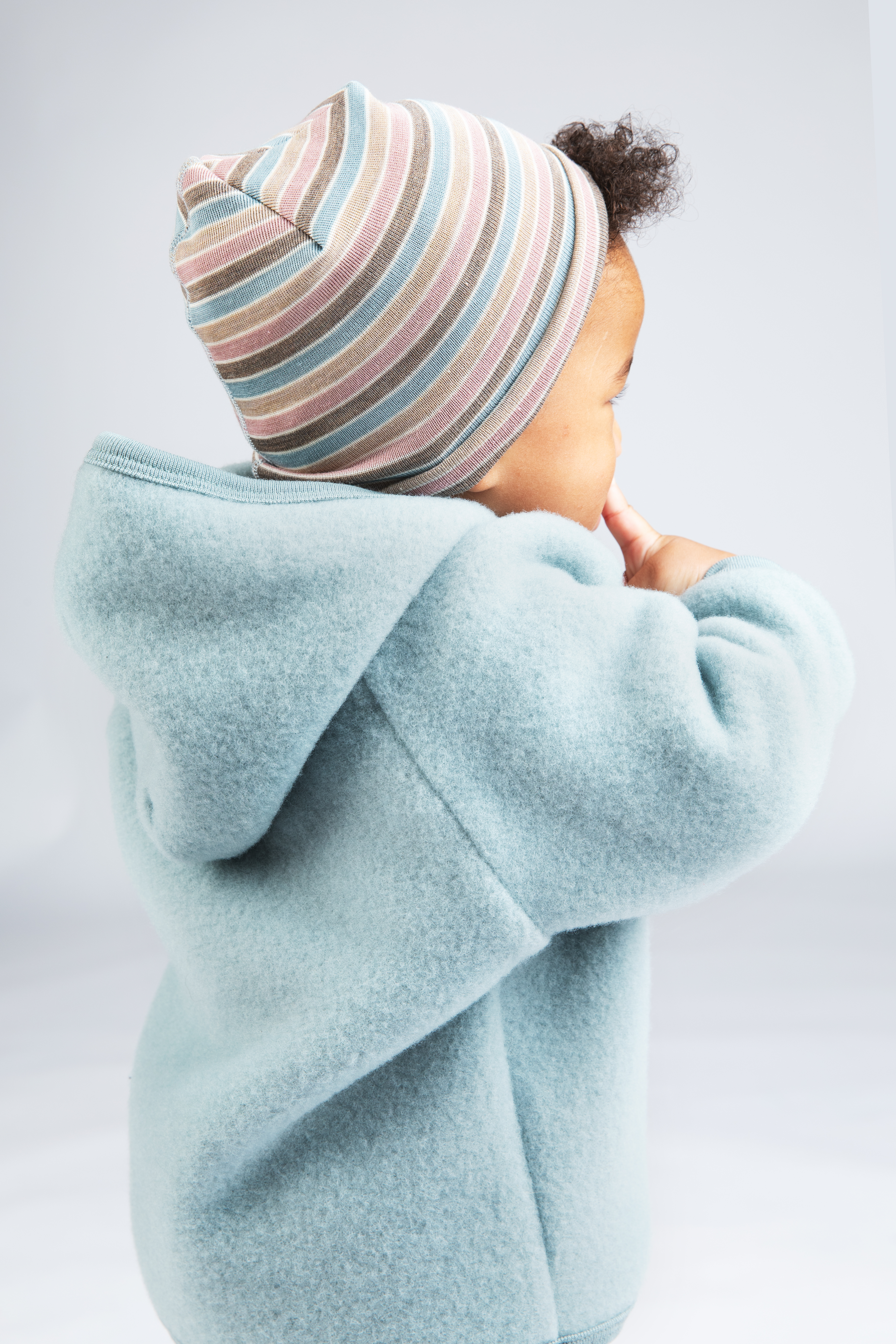 Baby Mütze aus Merinowolle & Seide, GOTS