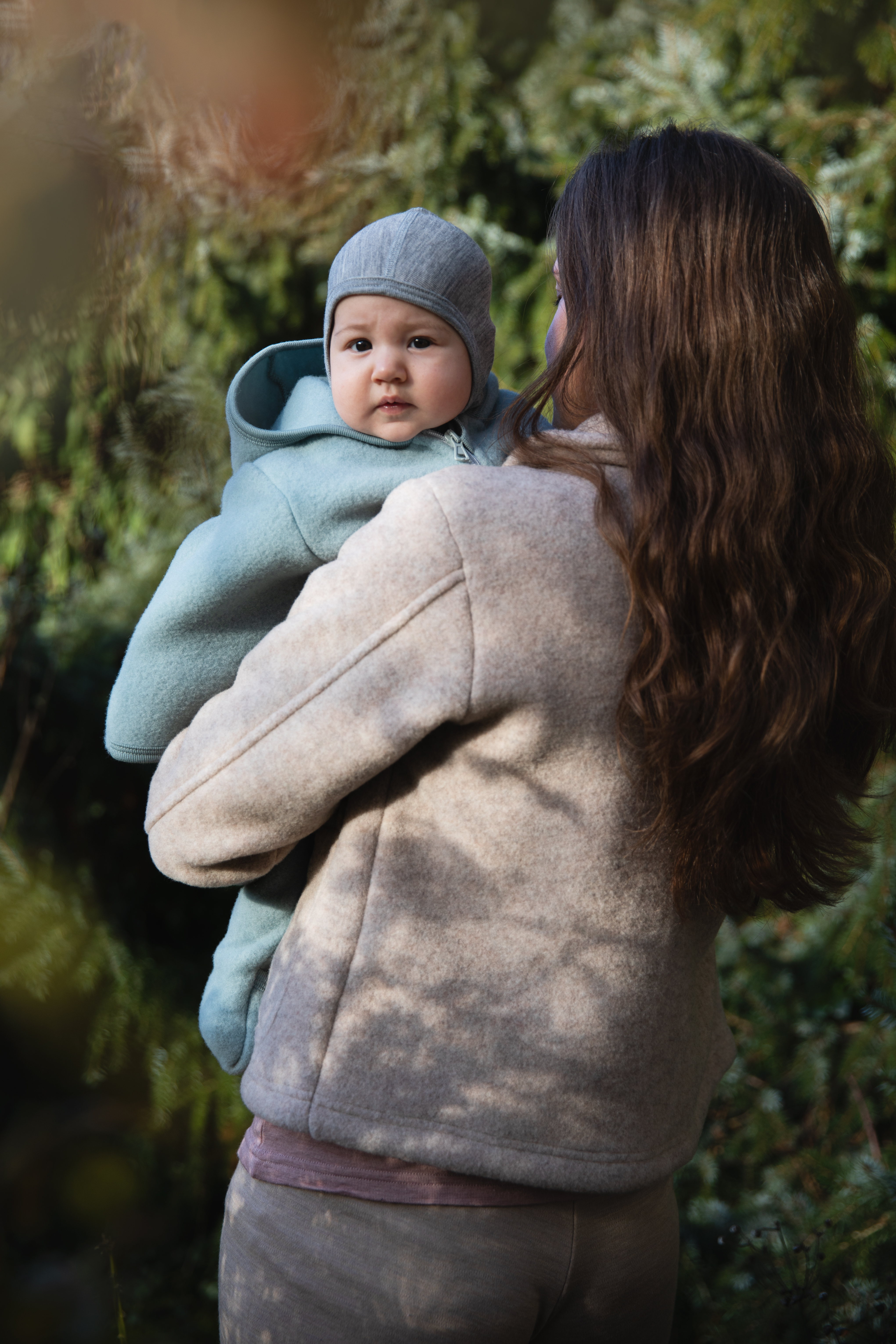 Baby Unterziehmütze aus Merinowolle & Seide, GOTS