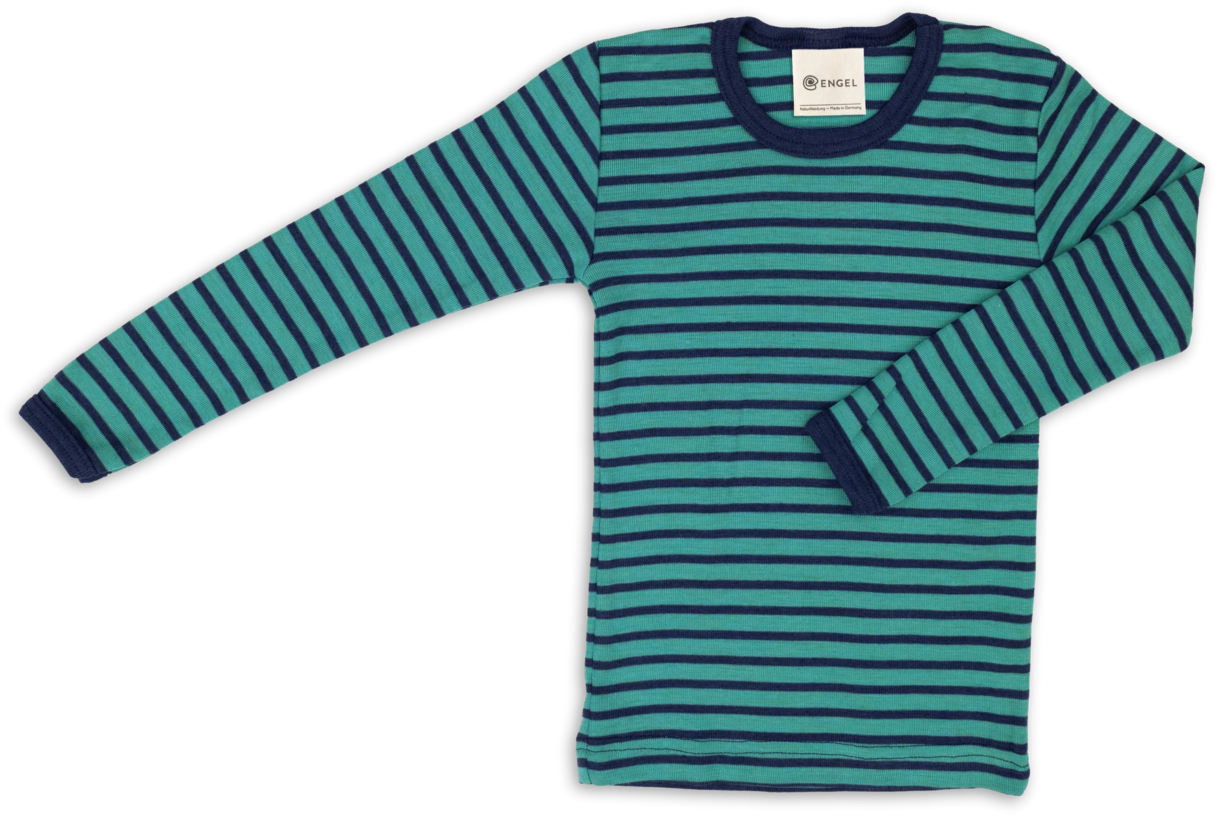 Kids merino wool & silk shirt, long-sleeved, GOTS